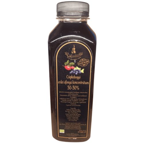 Erdélyi csipkebogyó, erdei áfonya koncentrátum - 500 ml / Hidegen préselt